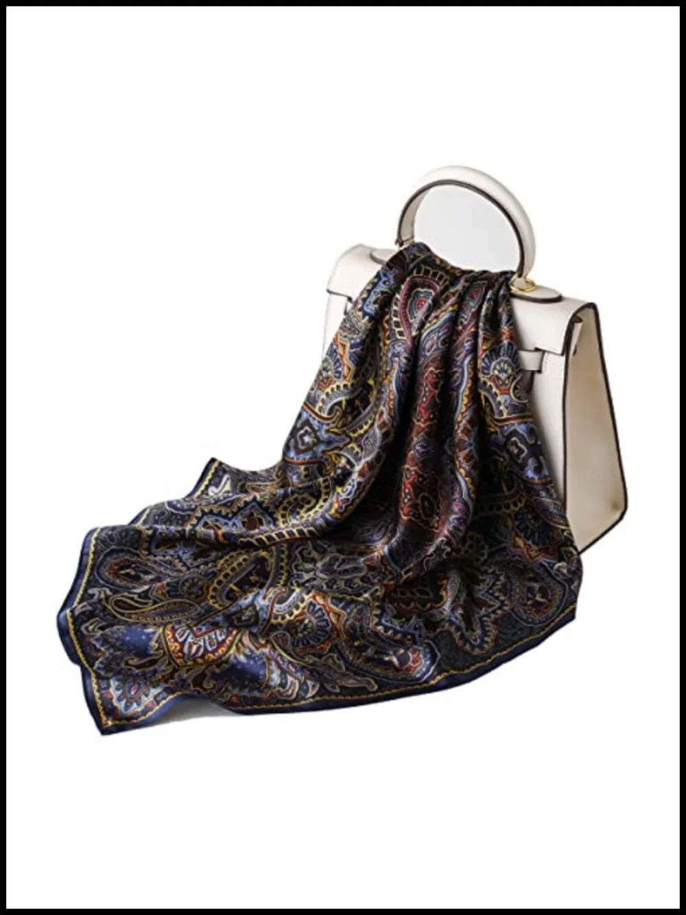 100% Mulberry Silk Square Scarf Lightweight Hair Head Neck Wrap Gift